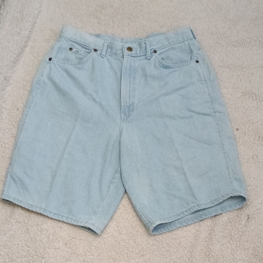 Vintage Chic High Waisted Jeans Shorts Size 14